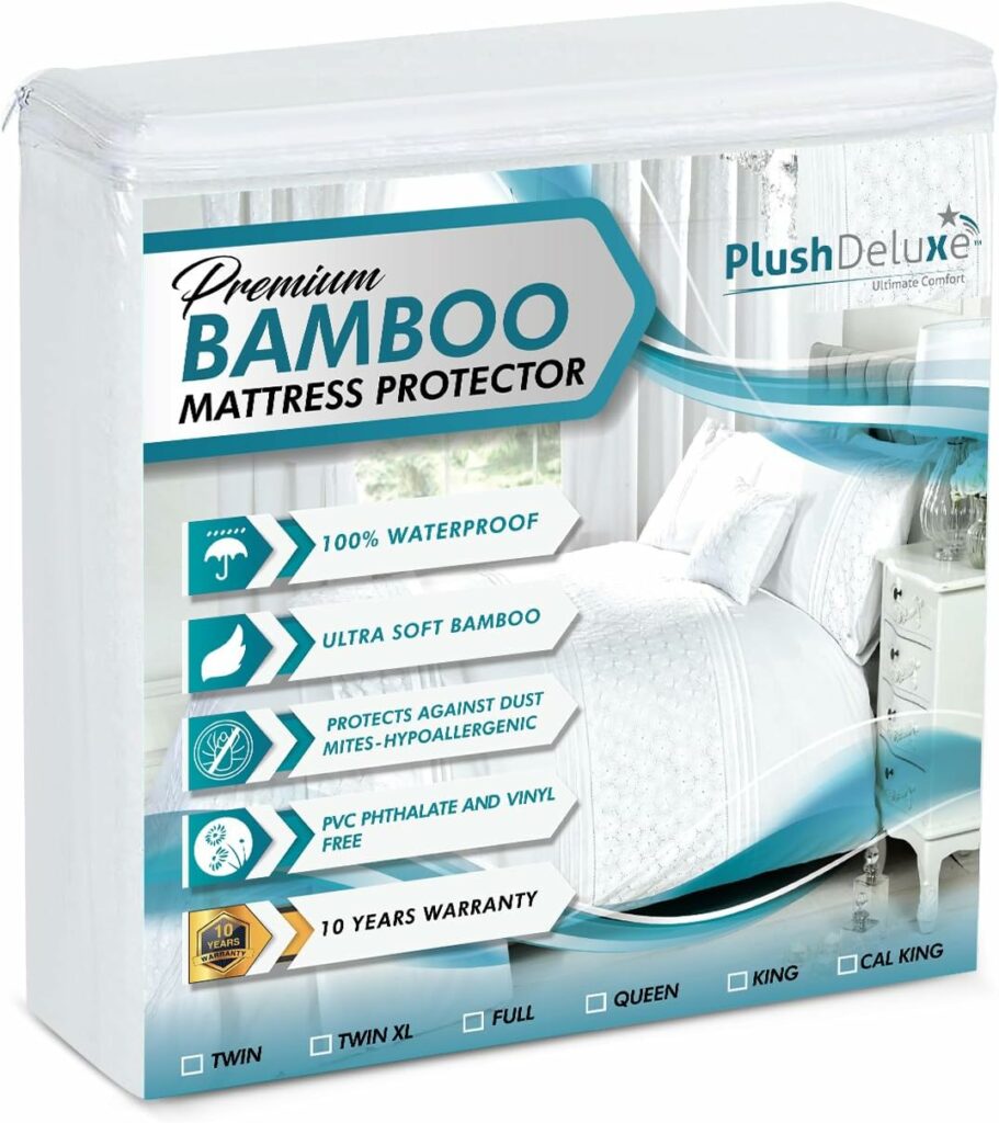 Bamboo Mattress Protector | Bamboo Washable Bed Mattress Cover | Eco Friendly Mattress Protection